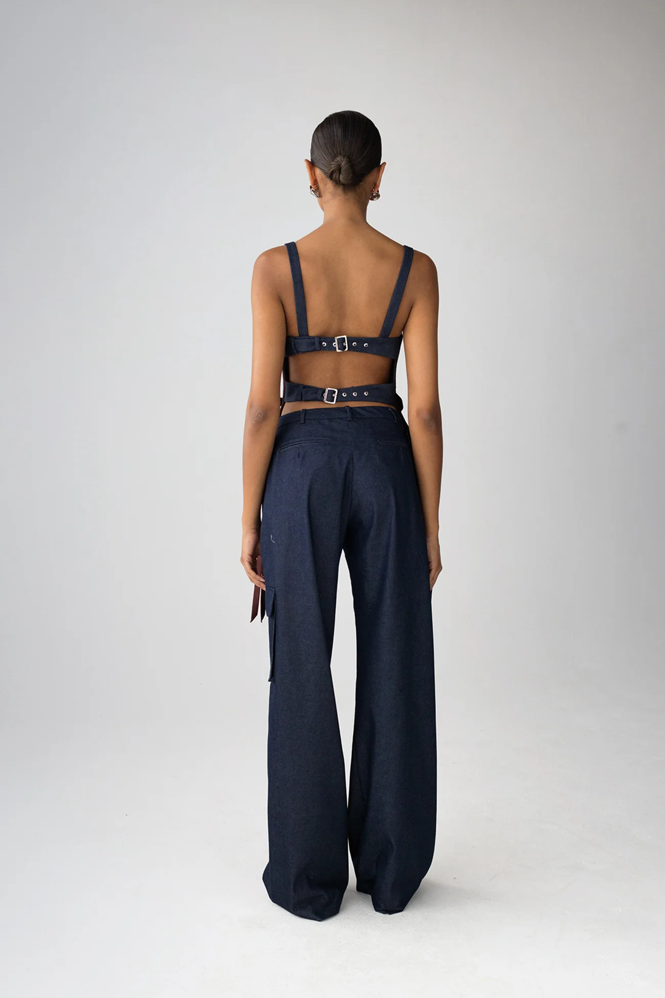 Bow Low Waist Cargo Pants - Image 4